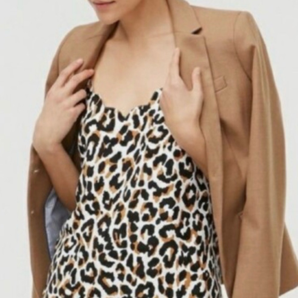 J. Crew - Leopard Print Camisole in Black and Brown